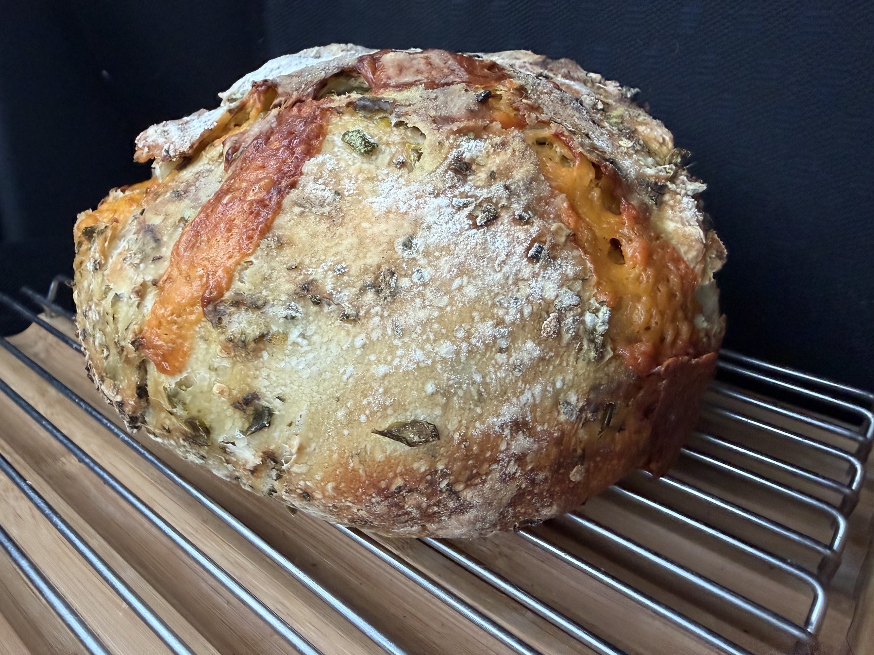 Jalapeño cheddar sourdough